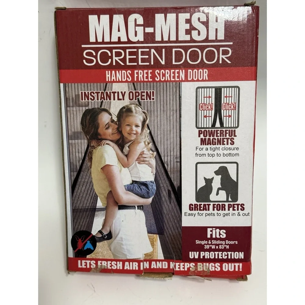 MAG-MESH Magnetic‎ Screen Door Heavy Duty Strong Magnets & Mesh 39